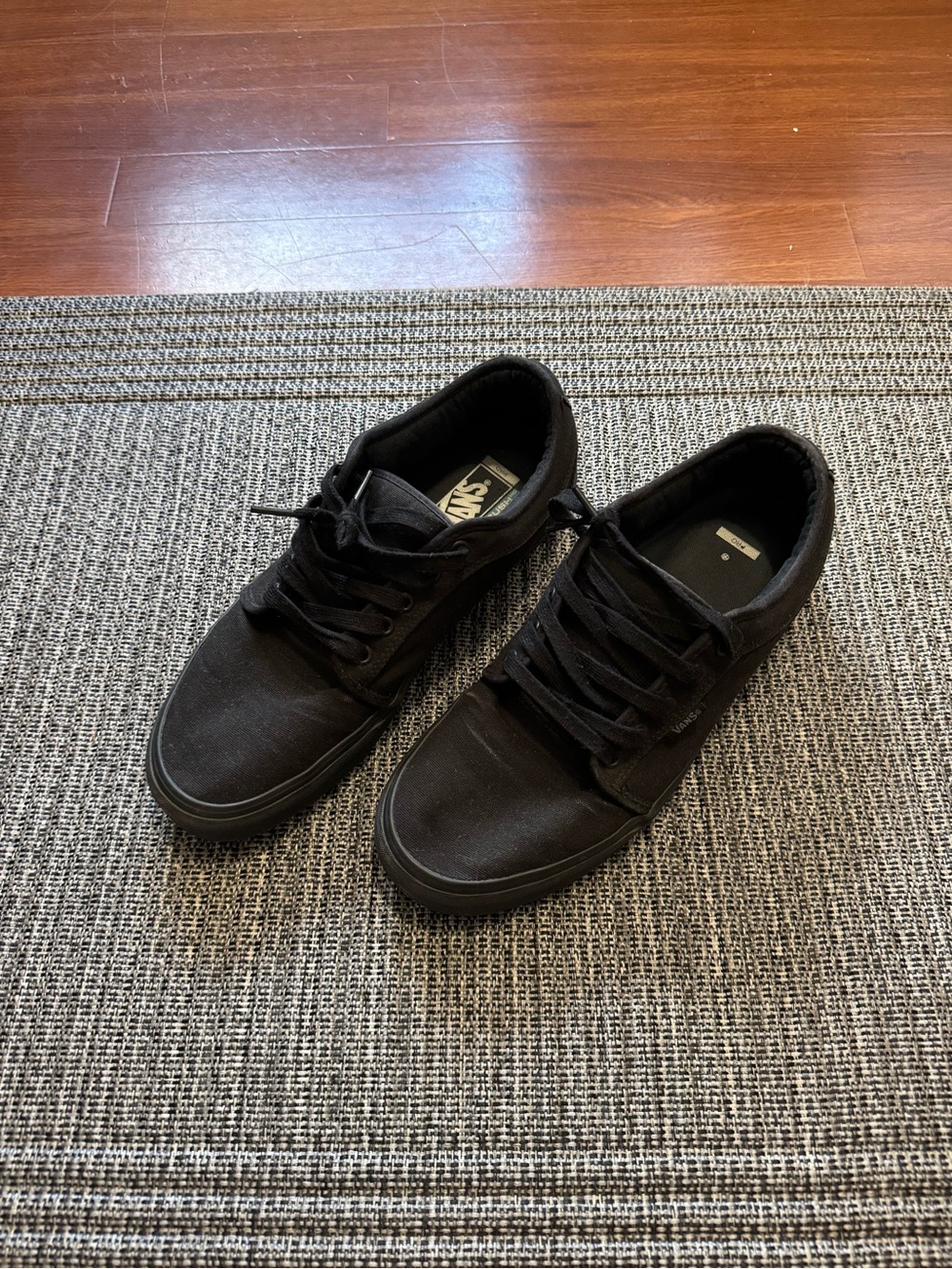 Vans Skate Chukka Low Men's Shoes Black/Black Size 11